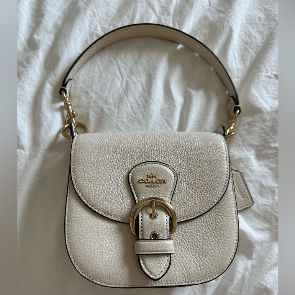Coach Kleo Shoulder Bag in Chaulk/Gold